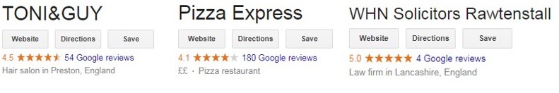 Google my business reviews